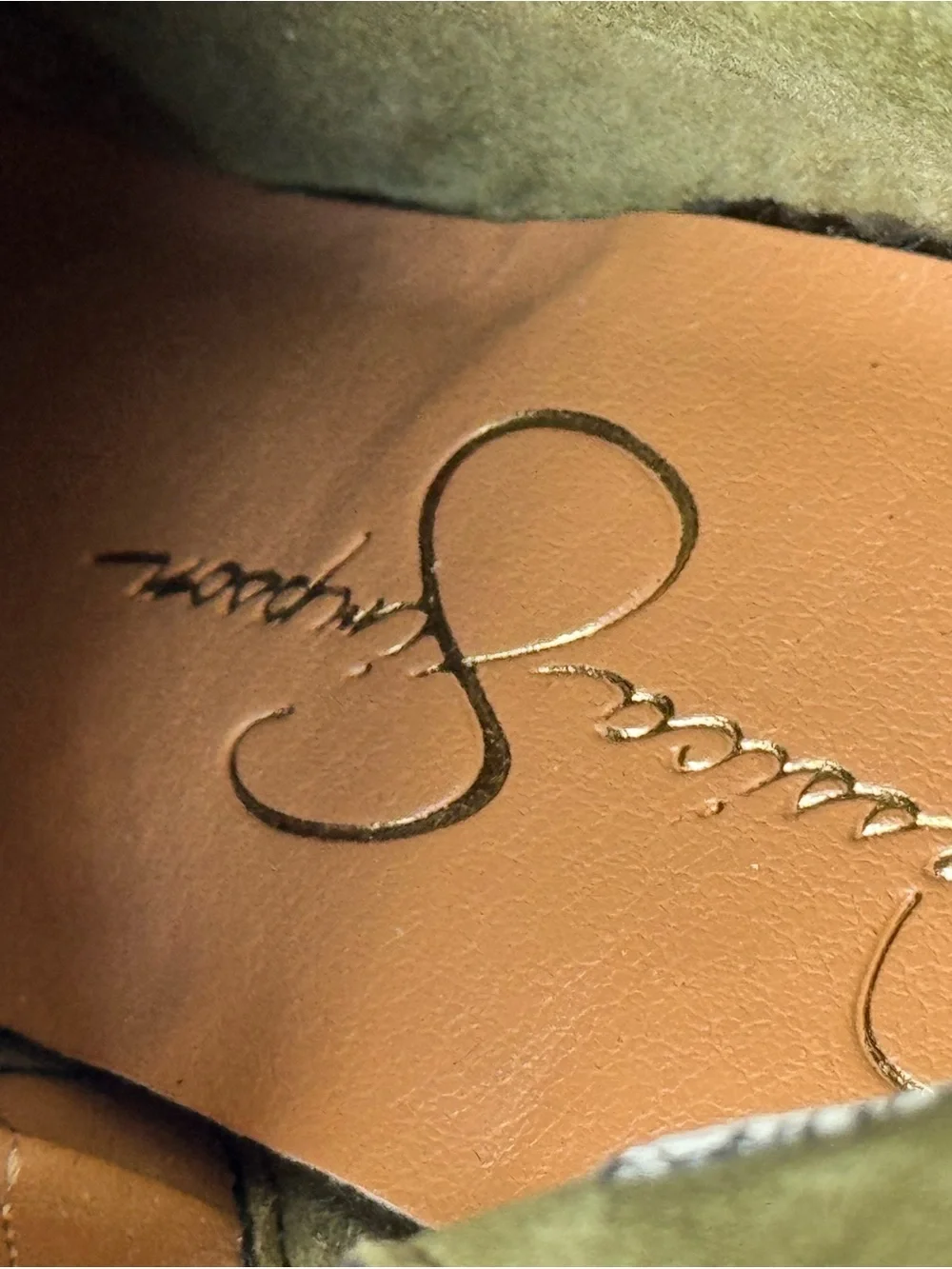 Jessica Simpson Saima Olive Corduroy Platform Boots 7